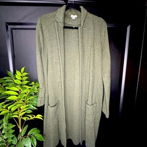 J. Crew Olive Green Re-Imagined sweater blazer